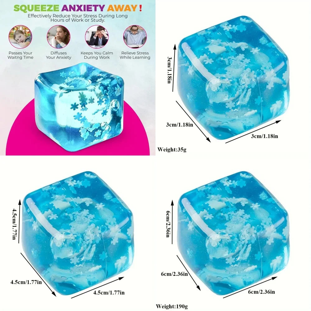 Squishy Ice Cube Fidget - Stress Relief