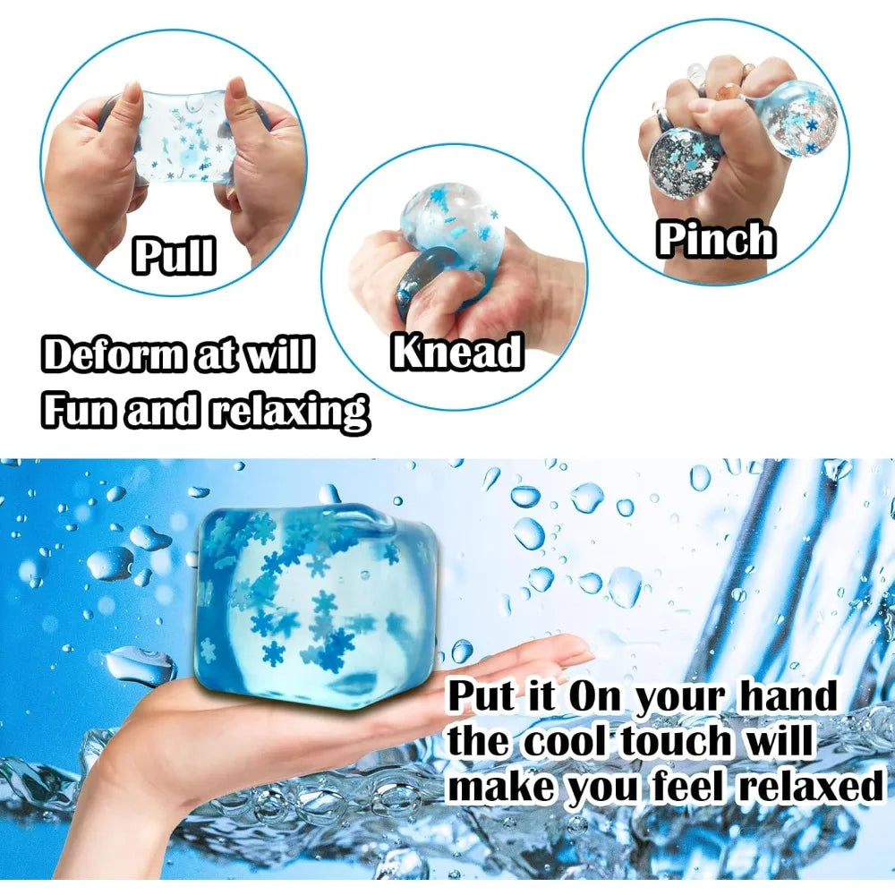 Squishy Ice Cube Fidget - Stress Relief
